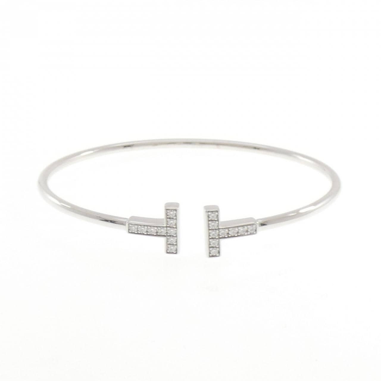 ティファニー Tワイヤー バングル 0.24CT