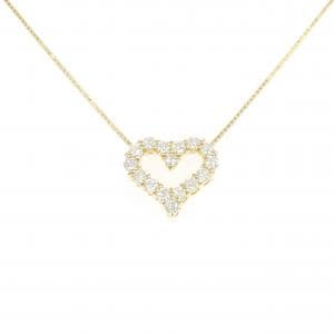 K18YG ハート ダイヤモンド ネックレス 0.50CT