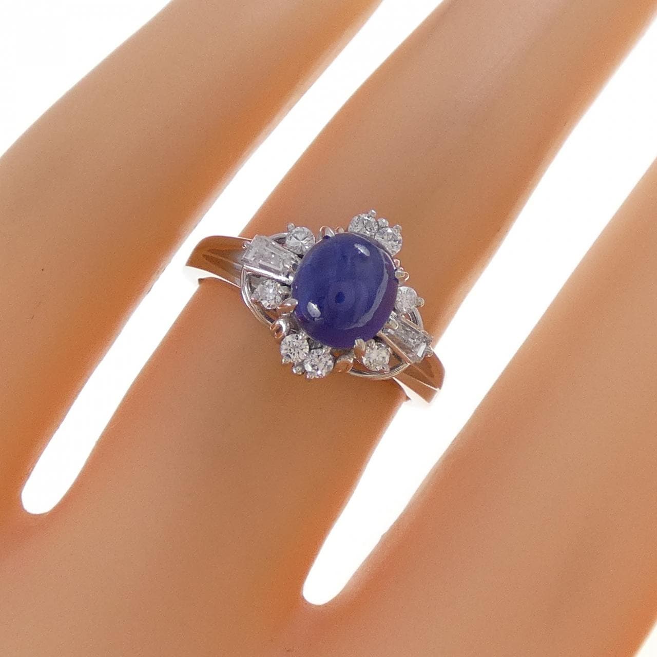 PT900 スターサファイヤ リング 1.76CT