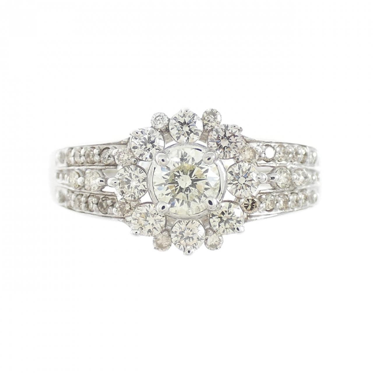 K18WG ダイヤモンド リング 0.50CT