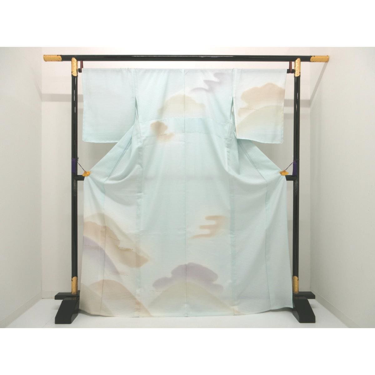 [BRAND NEW] Single layer visiting kimono with gold leaf finish and gradation dyeing