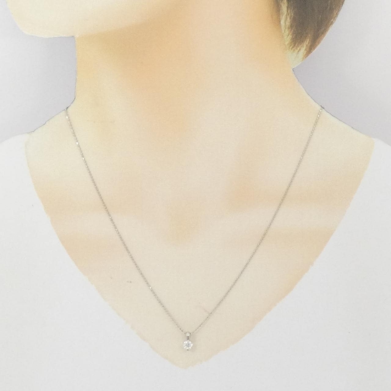 PT900/PT850 ダイヤモンド ネックレス 0.270CT G VS2 EXT