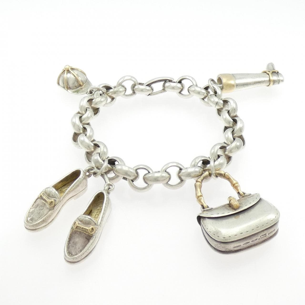 【ヴィンテージ】グッチ 925/750YG ブレスレット