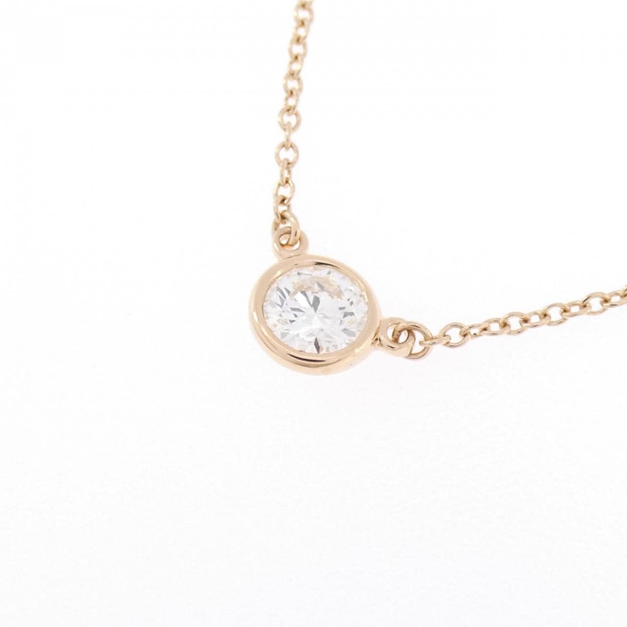 ティファニー バイザヤード ネックレス 0.27CT G IF 3EXT