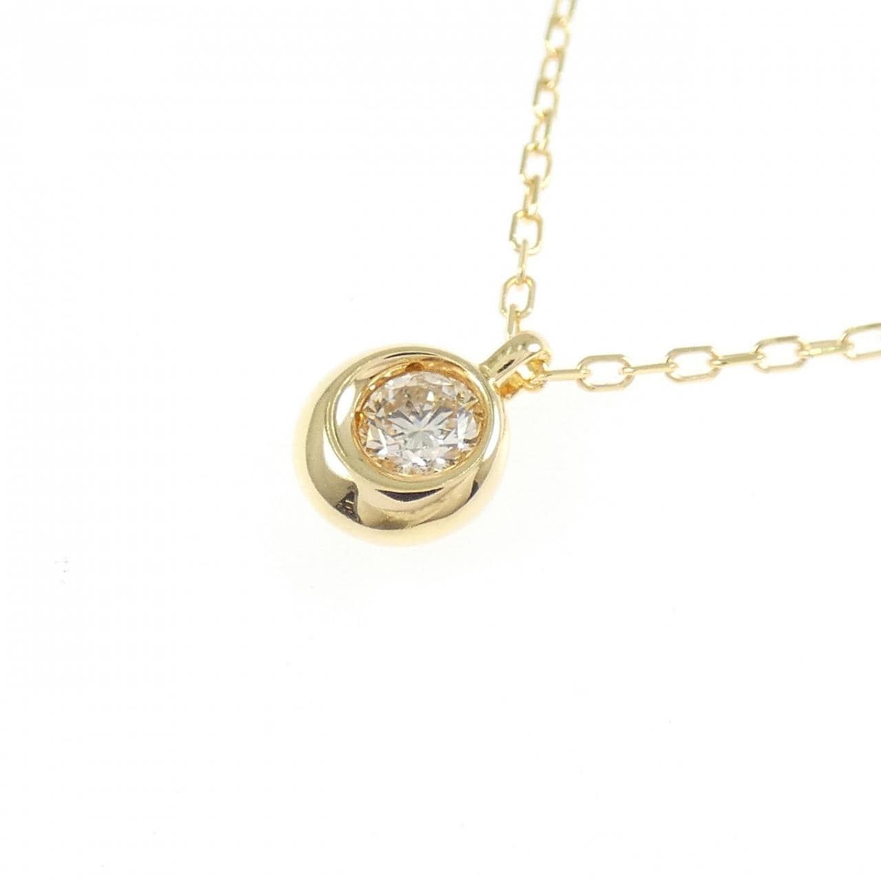 K18YG ダイヤモンド ネックレス 0.12CT