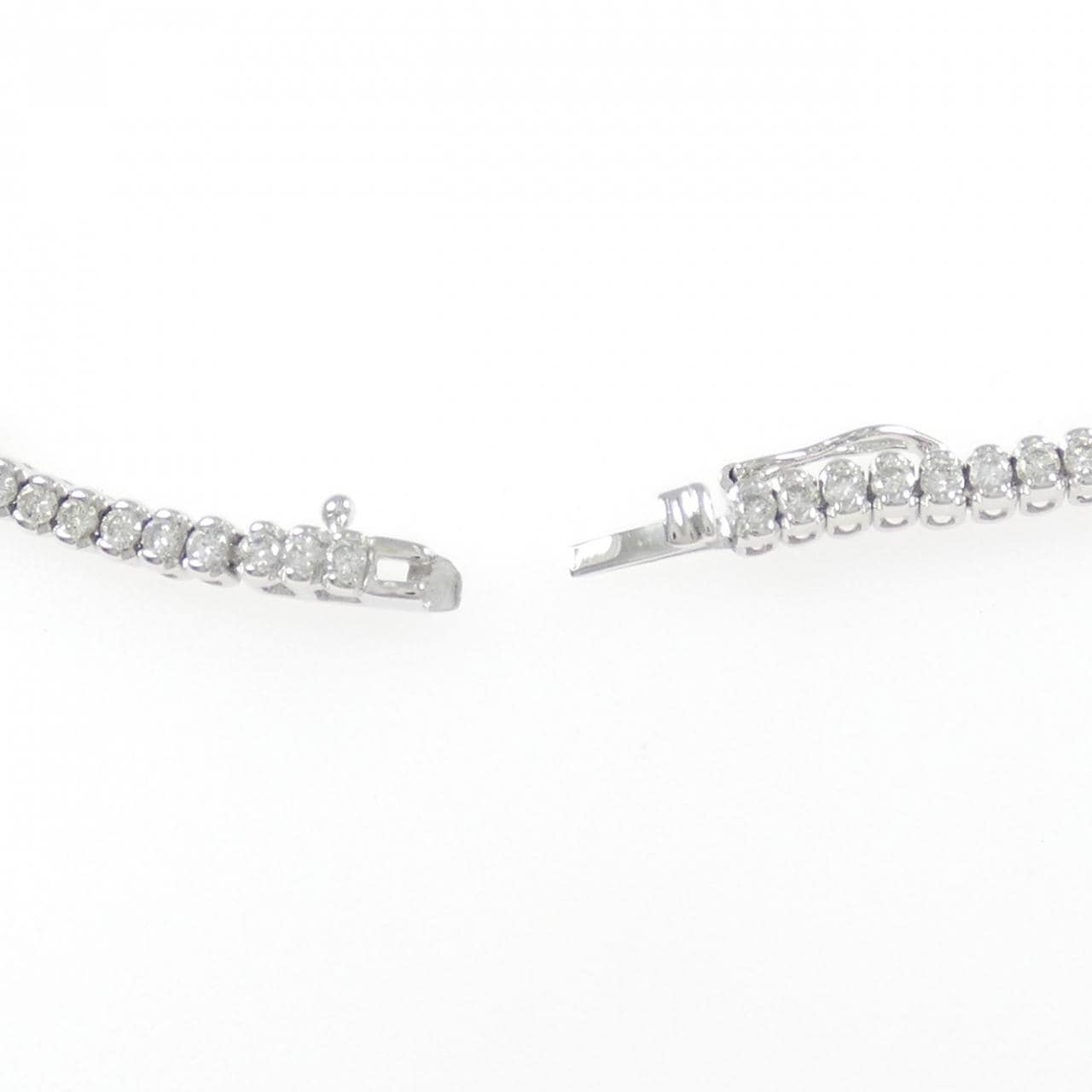 K14WG フラワー ダイヤモンド ブレスレット 1.71CT