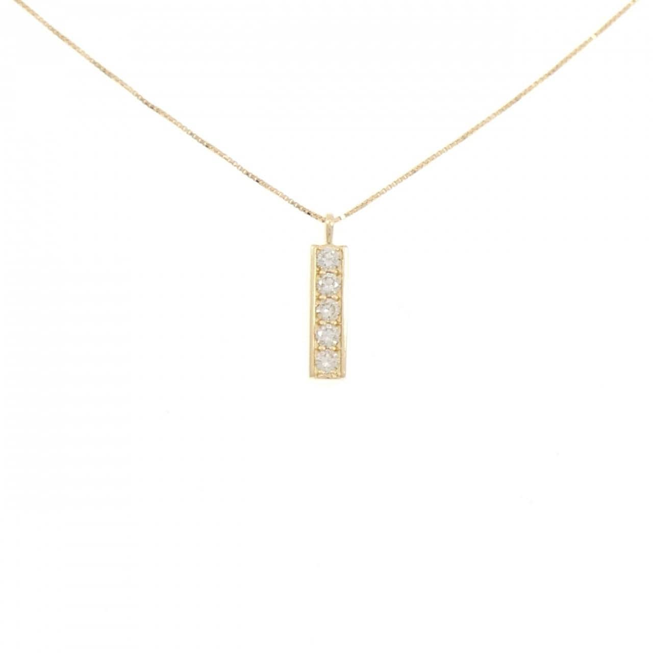 K18YG ダイヤモンド ネックレス 0.19CT