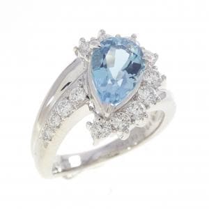 ポーラ アクアマリン リング 0.90CT