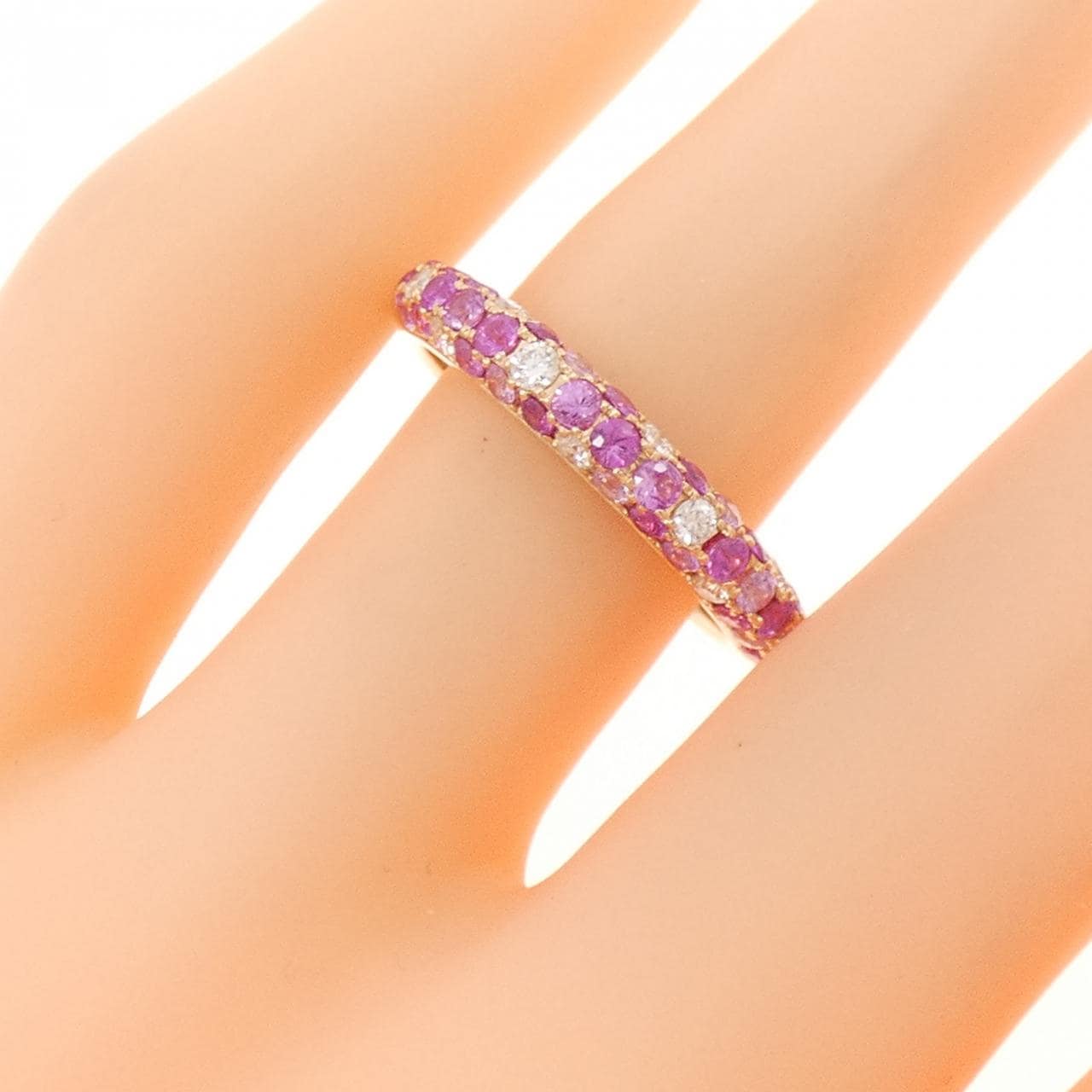 K18PG サファイヤ リング 0.82CT