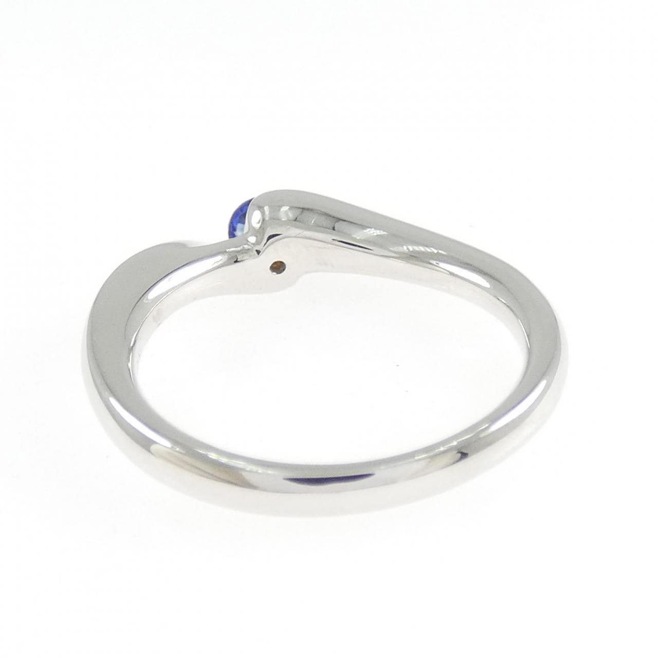 K18WG サファイヤ リング 0.18CT