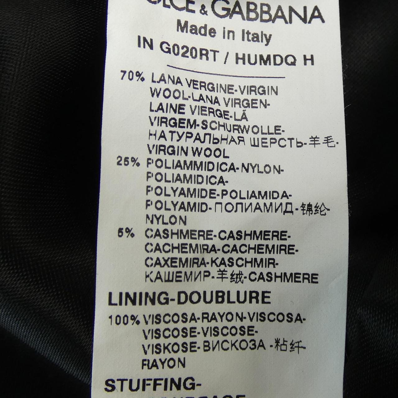 ドルチェアンドガッバーナ DOLCE&GABBANA コート