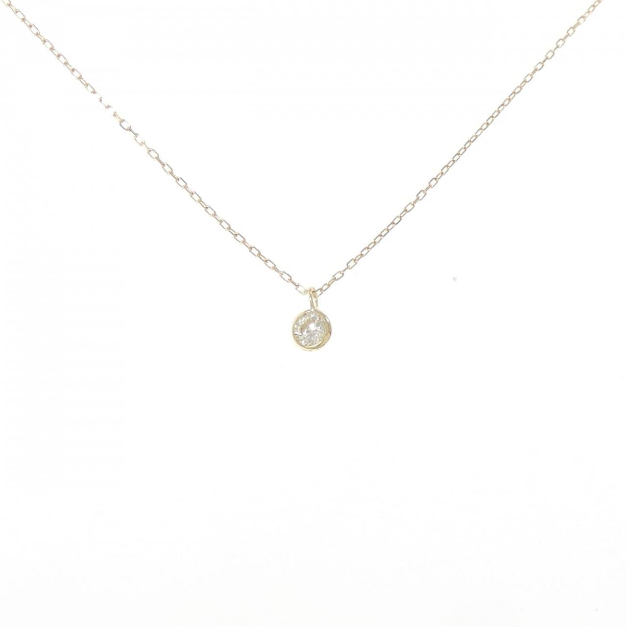 K18YG ダイヤモンド ネックレス 0.10CT