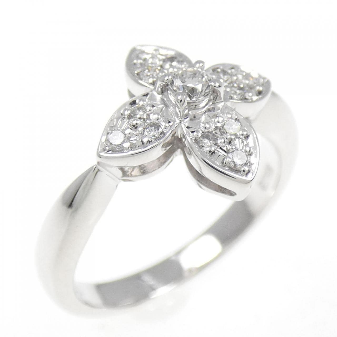 K18WG ダイヤモンド リング 0.17CT