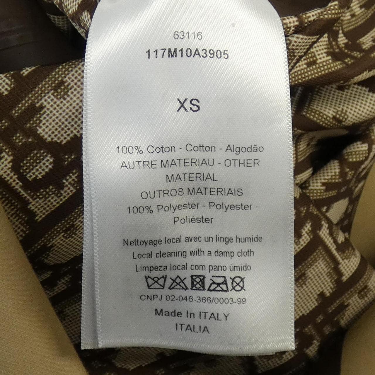 クリスチャンディオール CHRISTIAN DIOR オブリーク 117M10A3905 コート