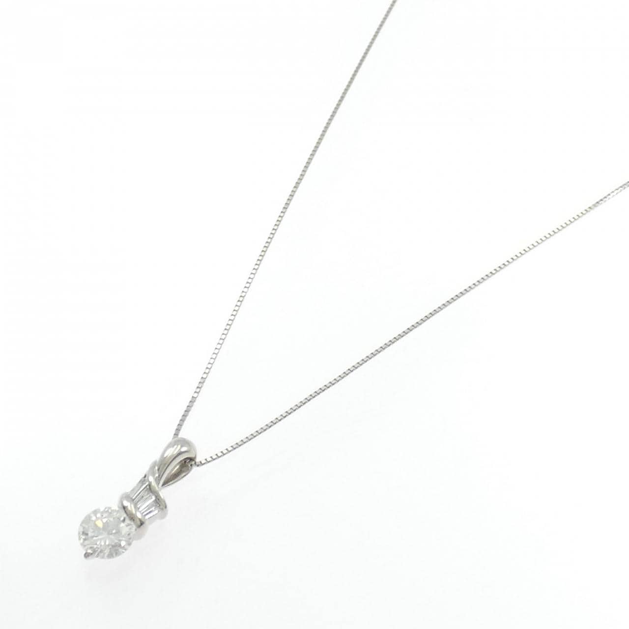 PT900/PT850 ダイヤモンド ネックレス 1.086CT F VS1 VG