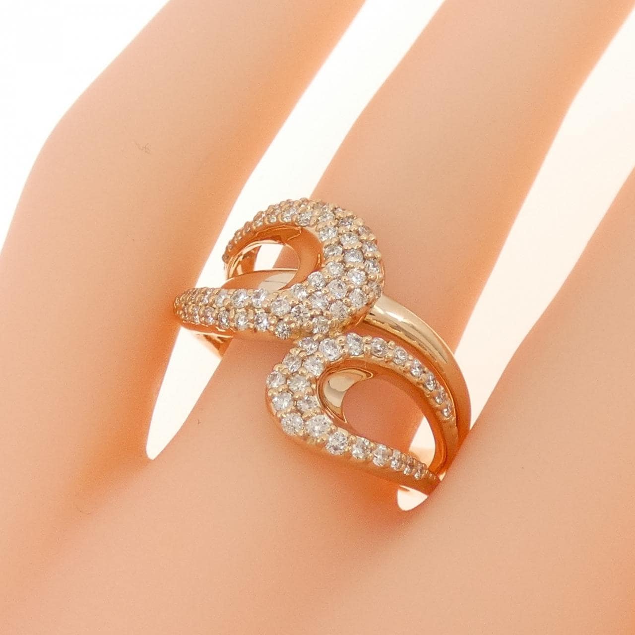 K18PG ダイヤモンド リング 0.60CT