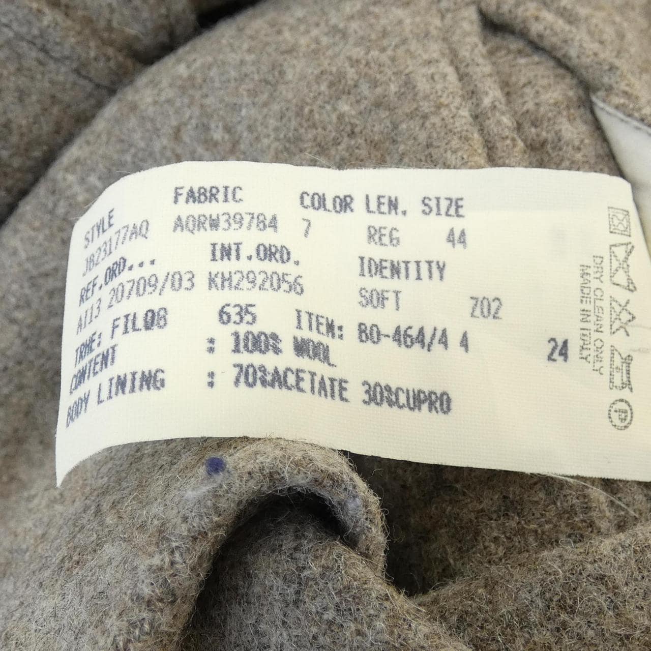 ラルディーニ LARDINI J823177AQ コート