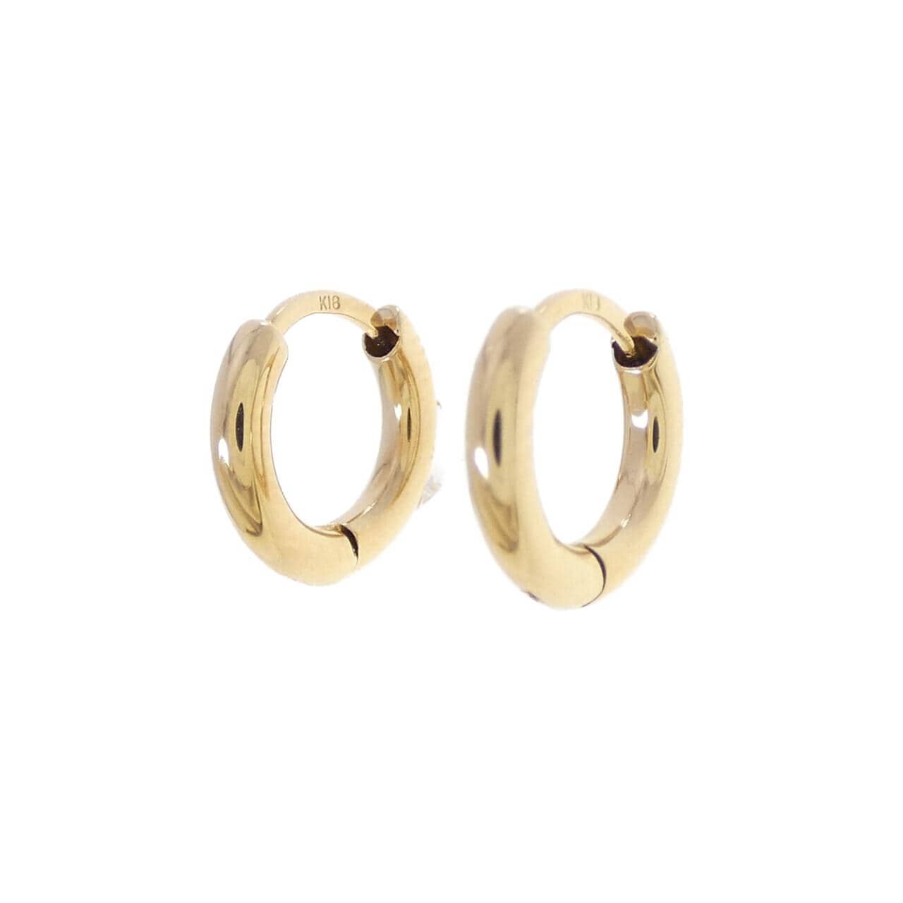 K18YG フープ ピアス
