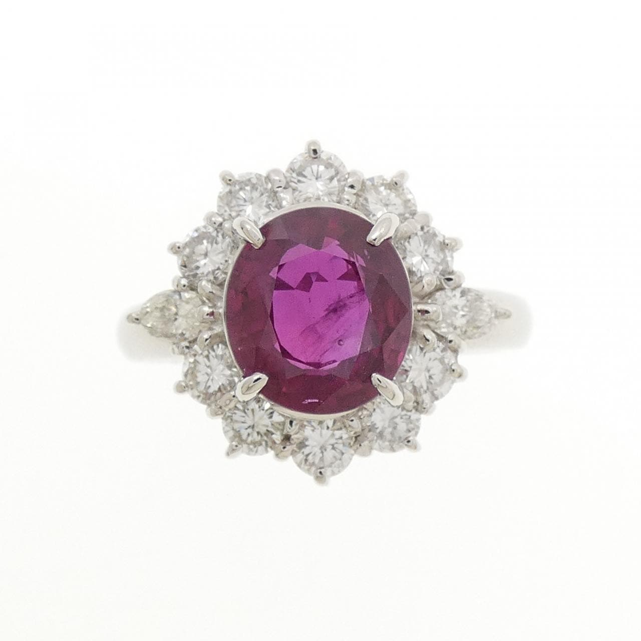 PT900 ルビー リング 2.19CT