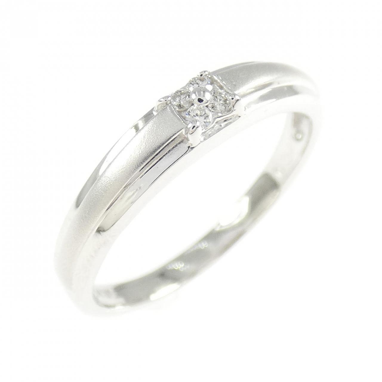 K14WG ダイヤモンド リング 0.04CT