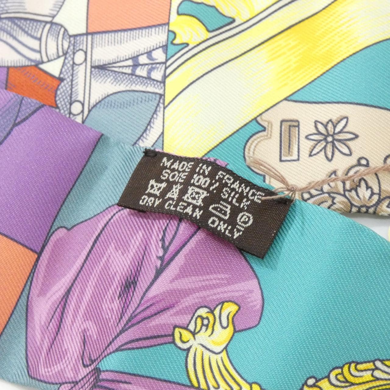 エルメス CAVALLERIA D'ETRIERS ツイリー 062976S スカーフ