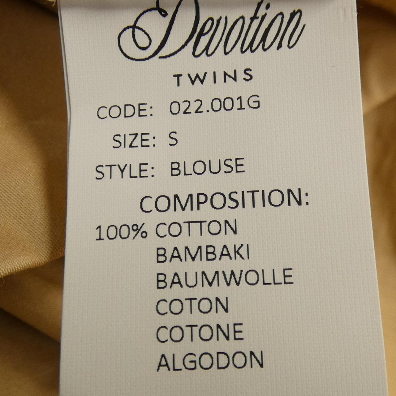 DEVOTION TWINS トップス
