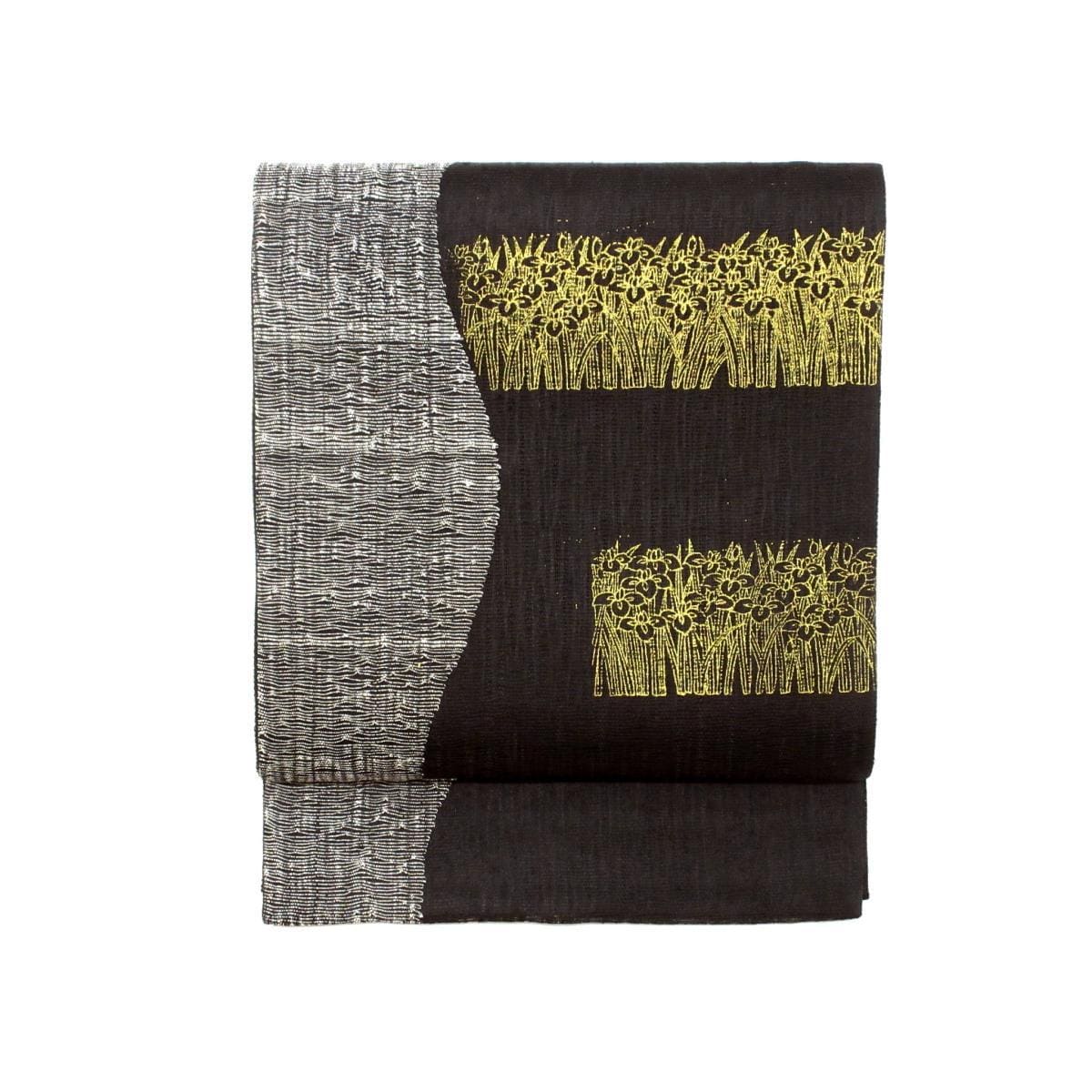 袋帶繭綢鏤空鉤織金彩加工