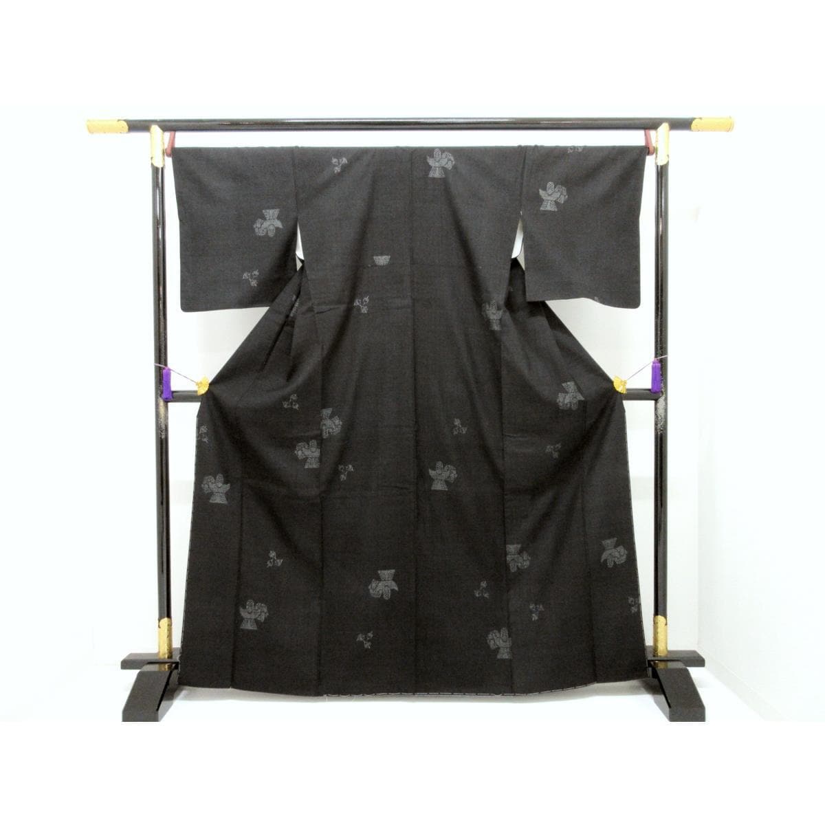 紬　１００山　証紙付【本場結城紬】