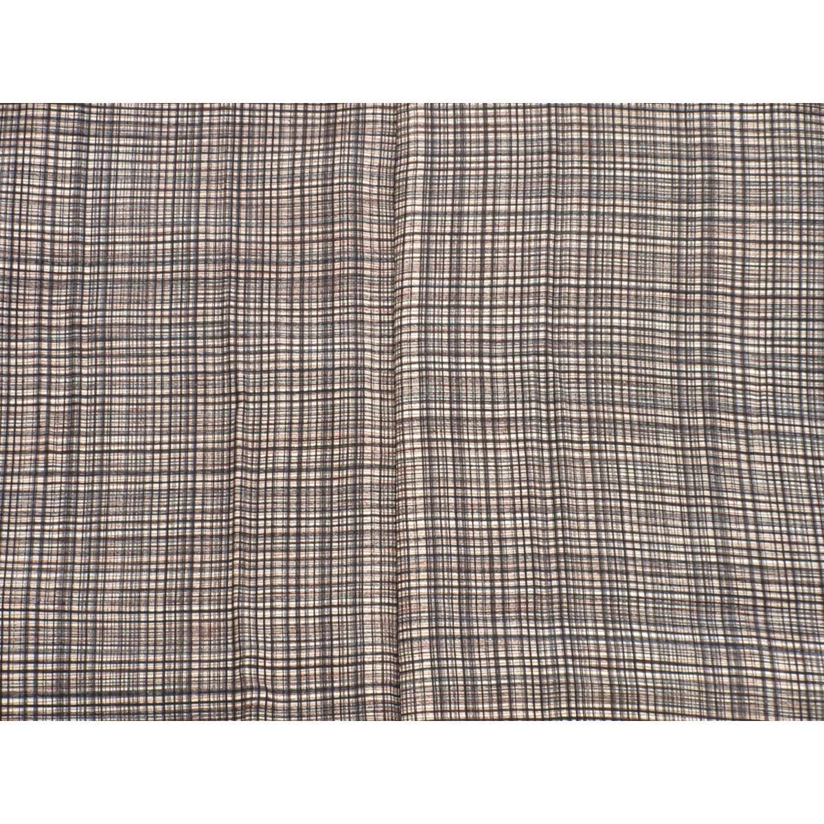 【未使用品】男物　紬織　きもの・羽織　２点セット