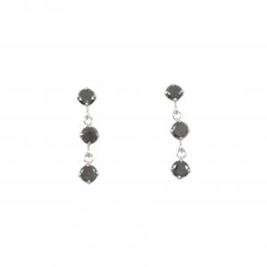 K18WG ダイヤモンド ピアス