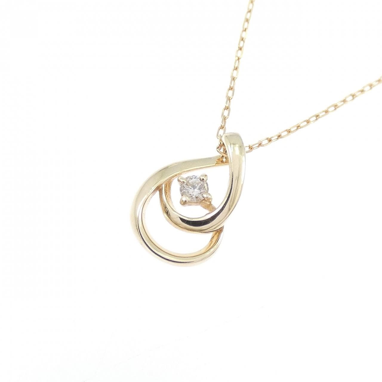 K10YG ダイヤモンド ネックレス