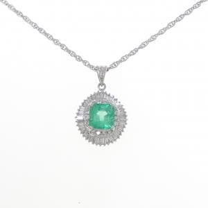 PT/PT850 エメラルド ネックレス 1.88CT