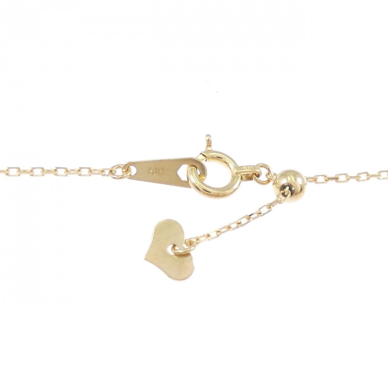 K18YG キャット ダイヤモンド ネックレス 0.18CT