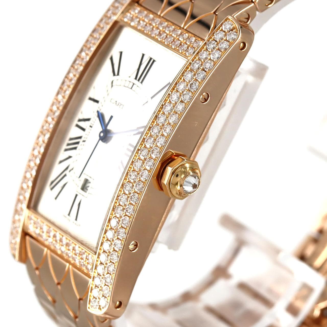 カルティエ タンクアメリカンMM PG/2D WB710010 PG･RG 自動巻