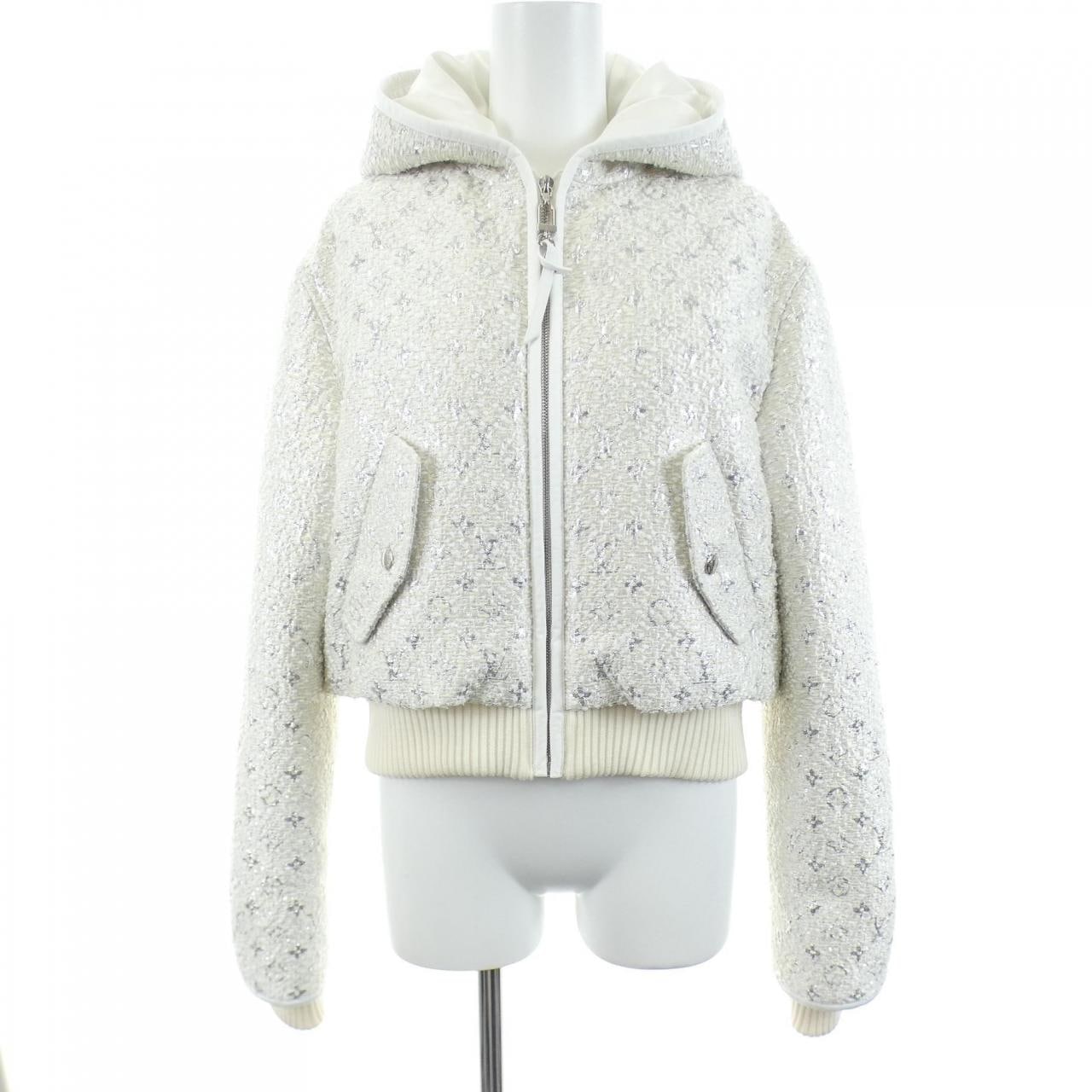 ルイヴィトン LOUIS VUITTON モノグラムツイードクロップドジャケット FUJA16YIX ブルゾン