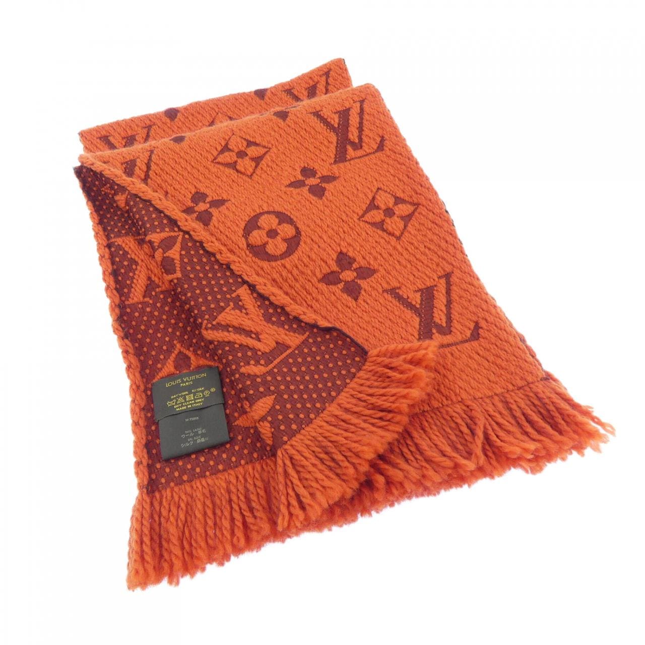 ルイヴィトン LOUIS VUITTON エシャルプ ロゴマニア M75095 MUFFLER