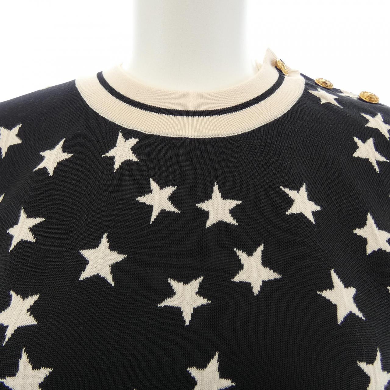 ルイヴィトン LOUIS VUITTON スタージャカードクロップドプルオーバー FNKL28L18 ニット