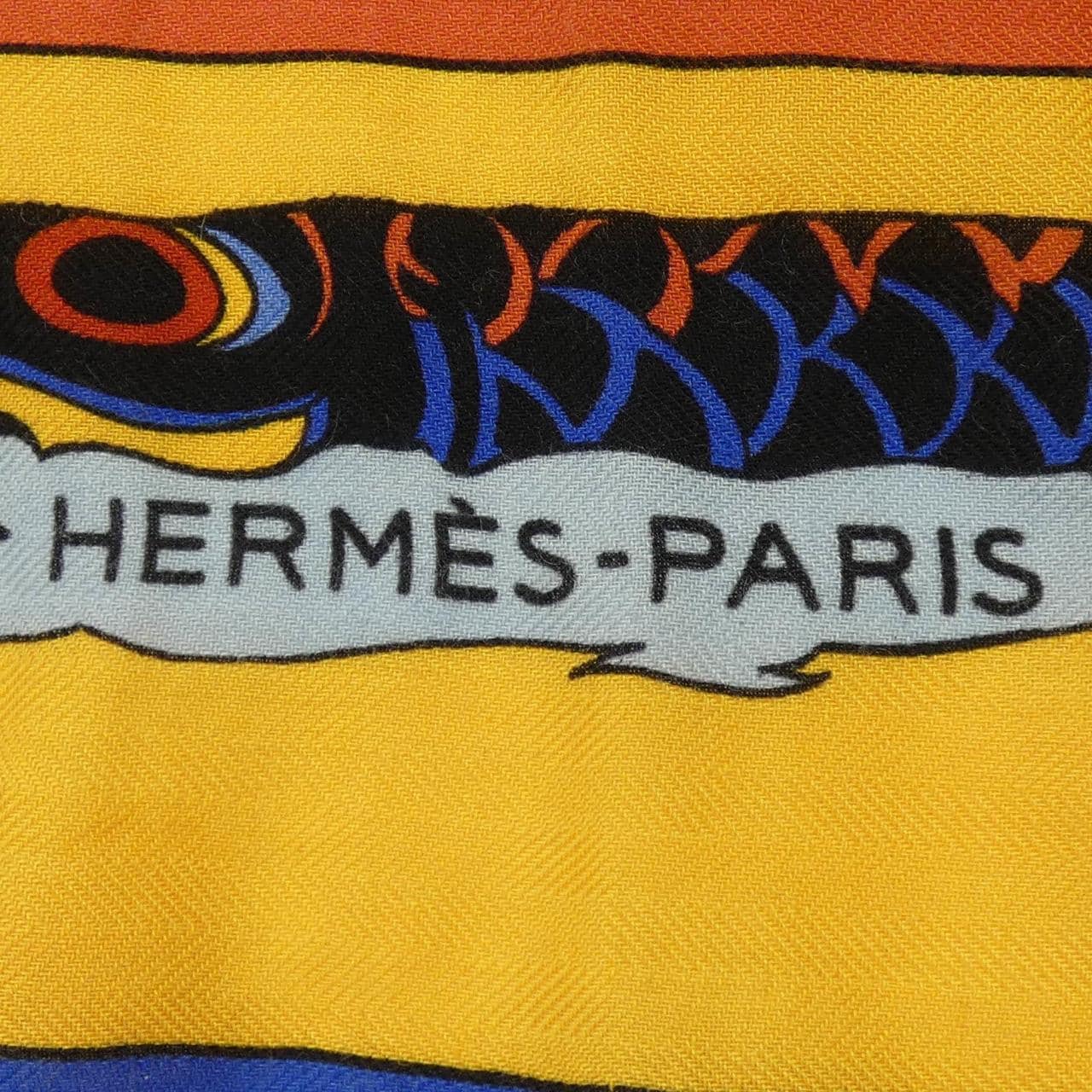 エルメス HERMES SOIES VOLRATES カレジェアン140 ショール