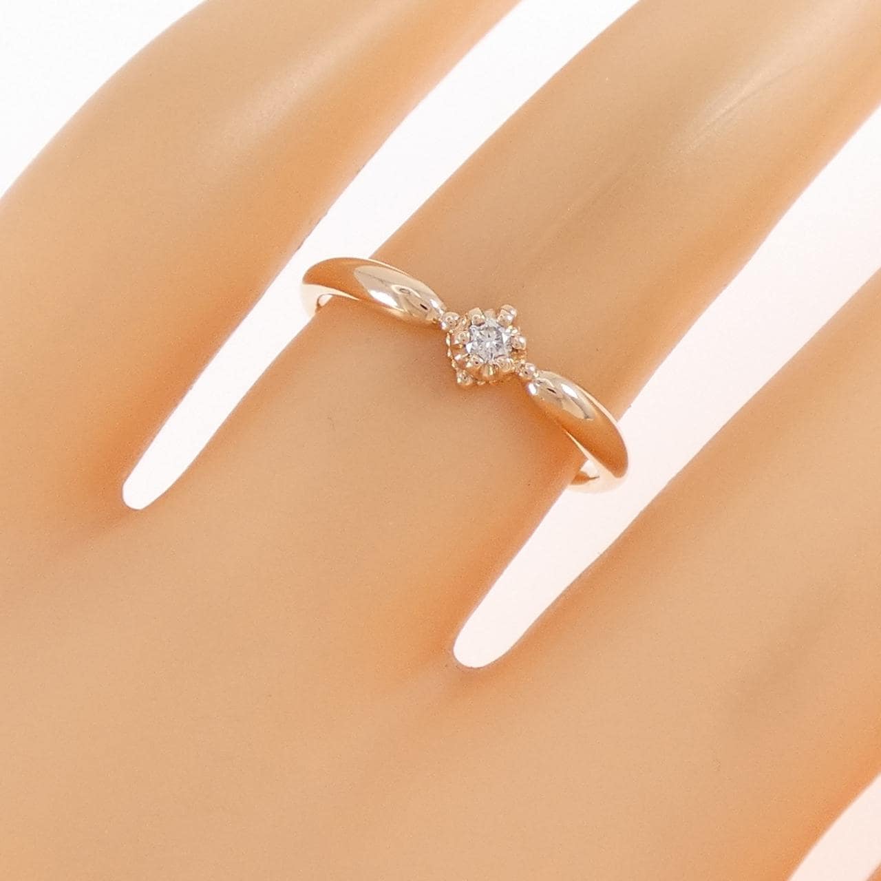 K10PG ダイヤモンド リング 0.05CT