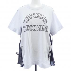 サカイ SACAI GRAPHIC-PRINT SHEER-PANEL T-SHIRT 26-08630 Tシャツ
