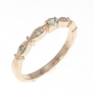 K18PG ダイヤモンド リング 0.11CT