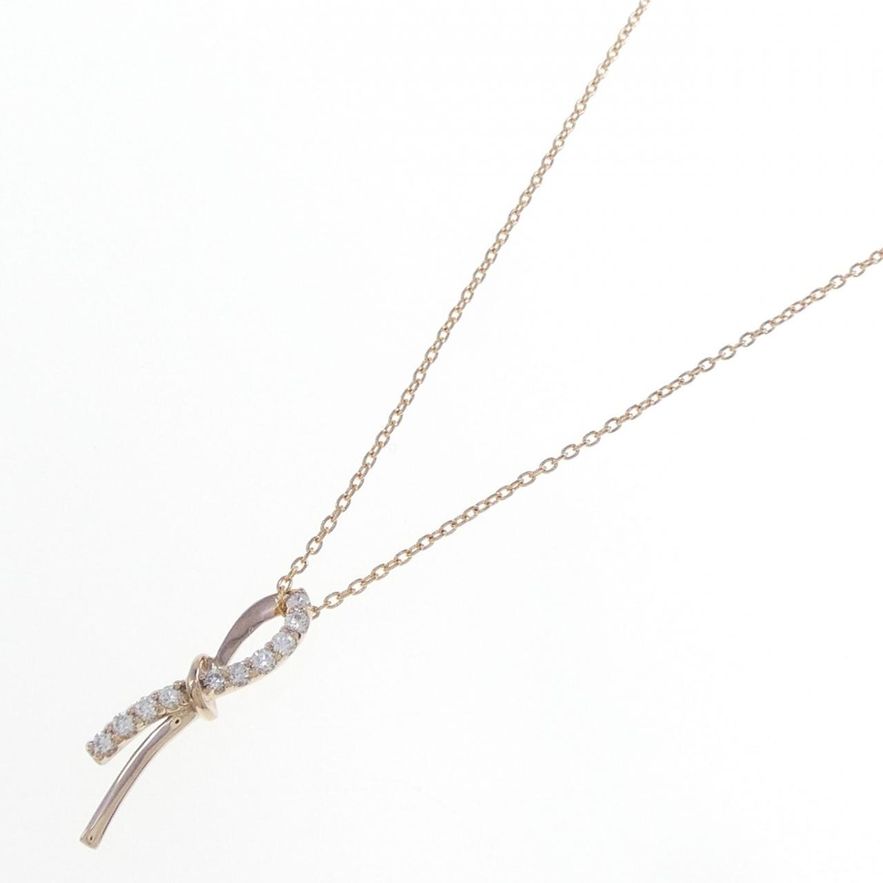 K18PG ダイヤモンド ネックレス 0.20CT