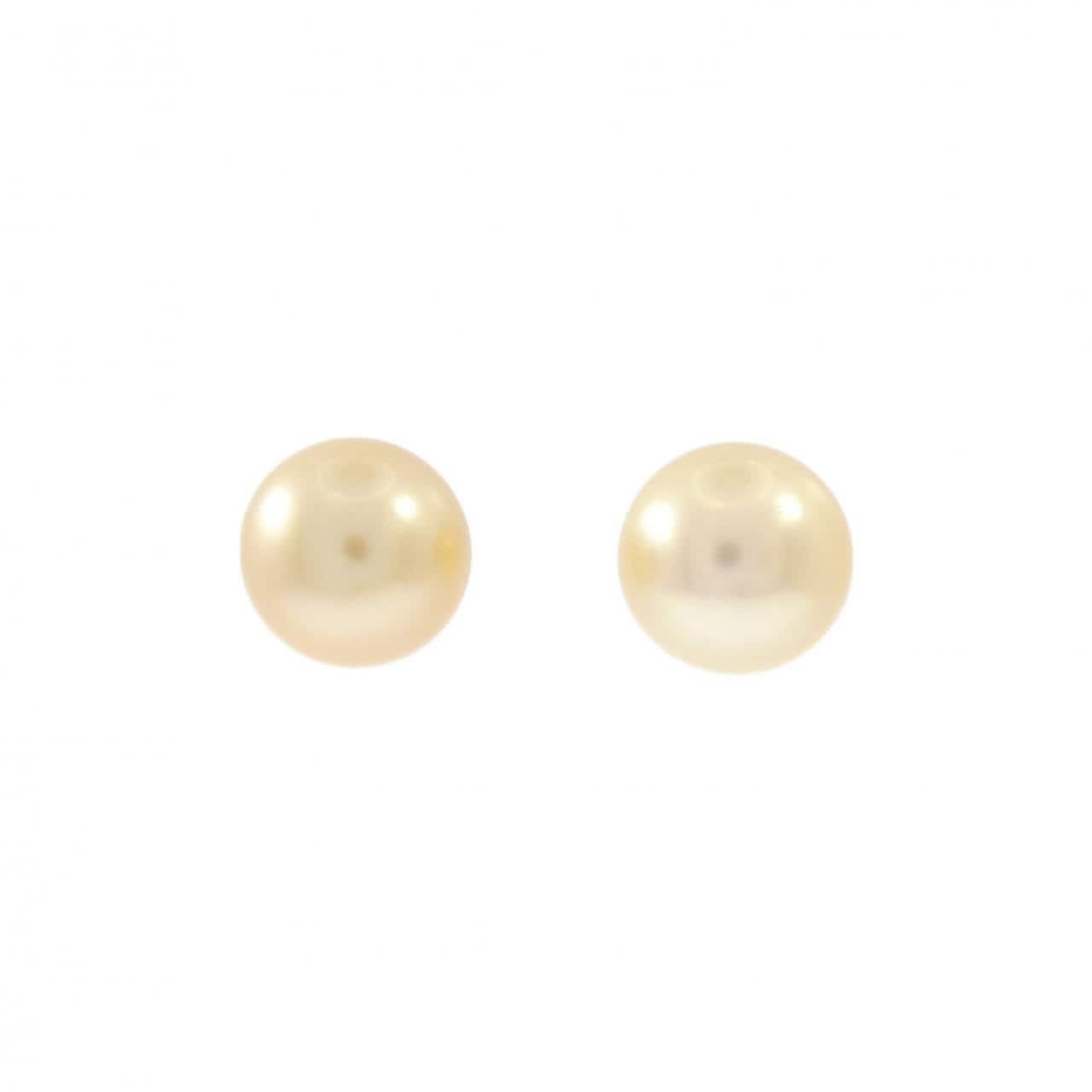 K18YG 白蝶パール ピアス 10.5mm