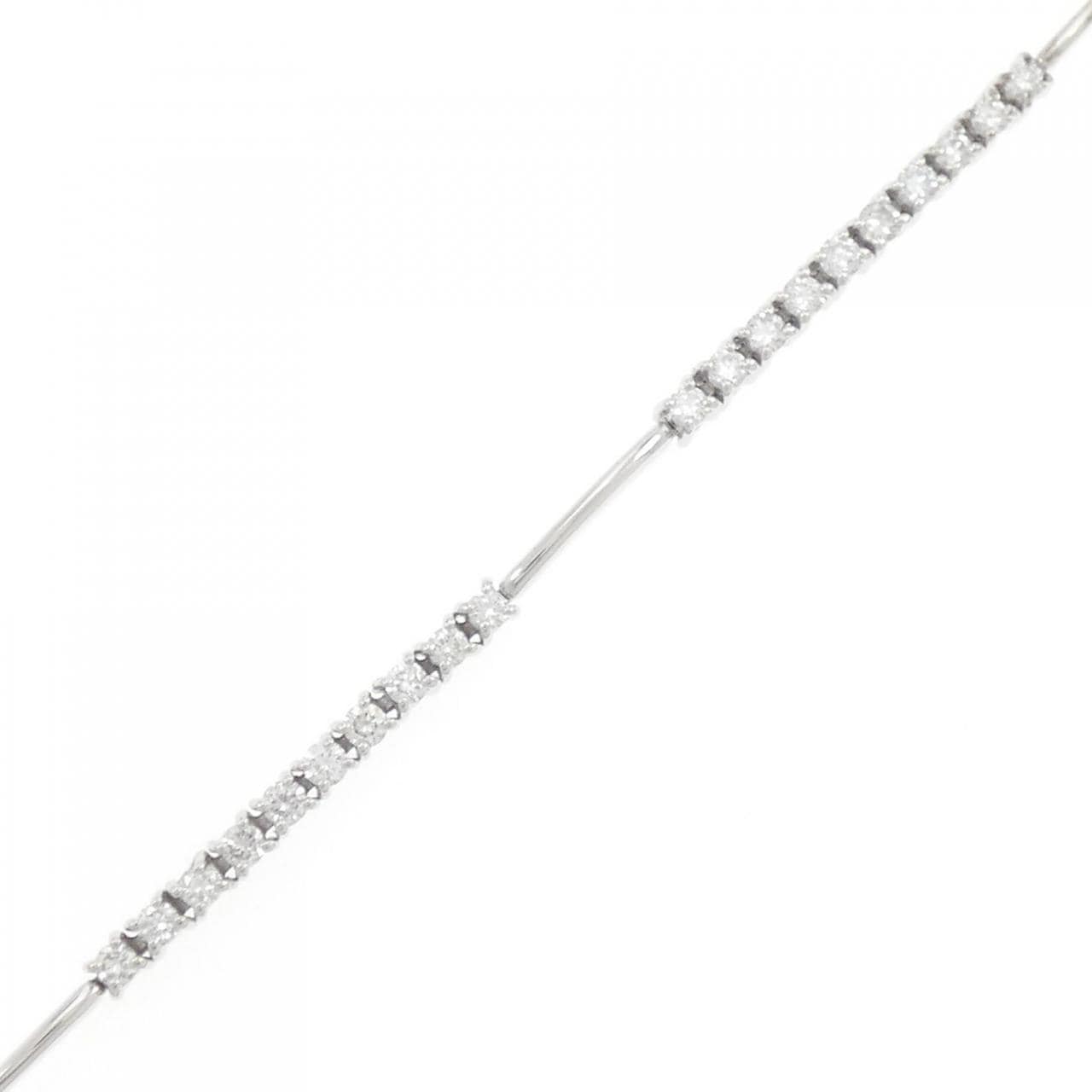 K18WG Diamond bracelet 1.50CT