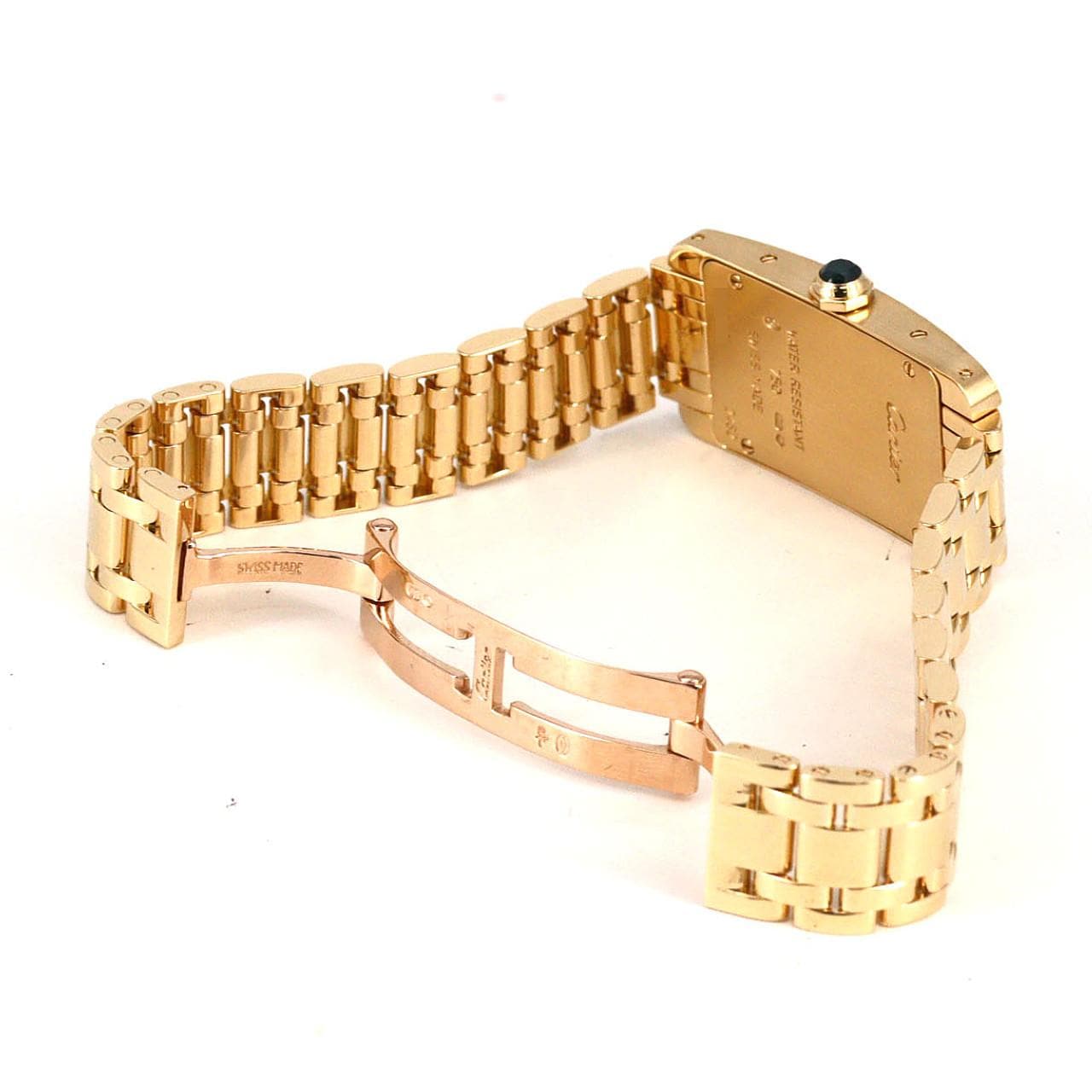 カルティエ タンクアメリカンSM YG W26015K2 YG クォーツ