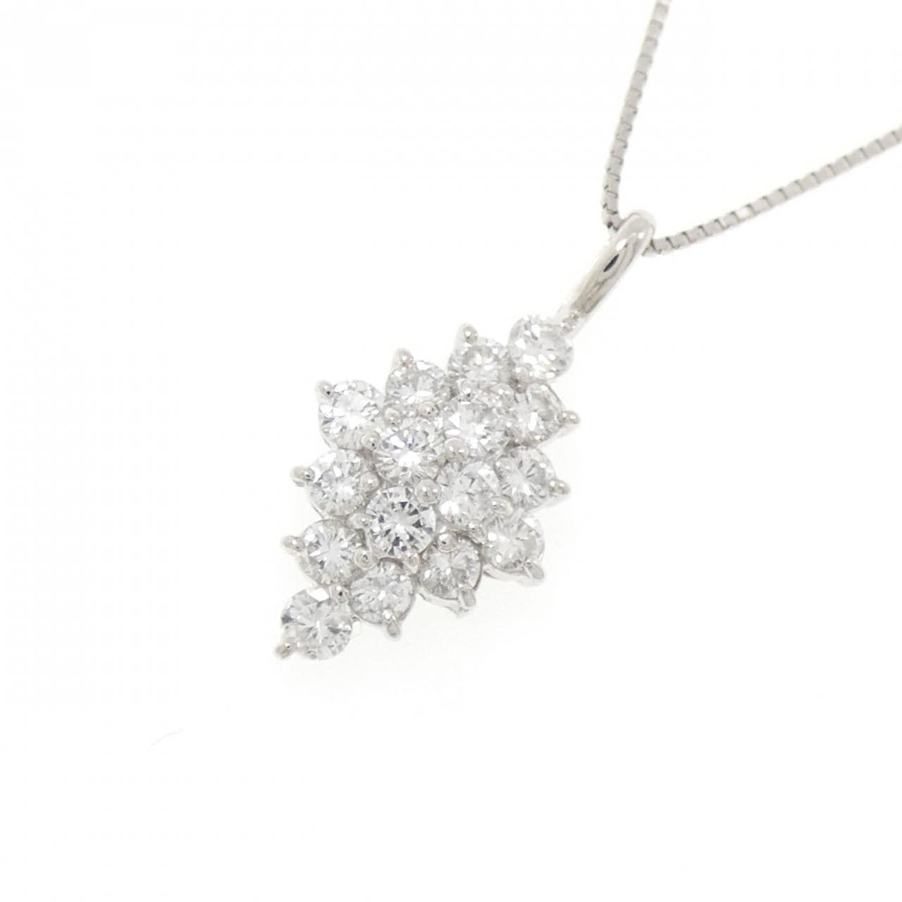 PT900/PT850 ダイヤモンド ネックレス 1.00CT
