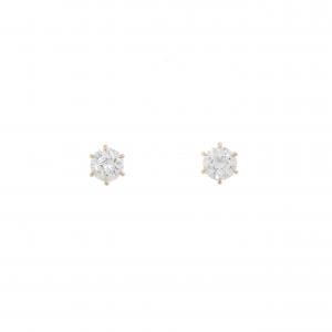 【リメイク】K18YG/ST ダイヤモンド ピアス 0.400CT 0.417CT E SI1-2 VG-GOOG