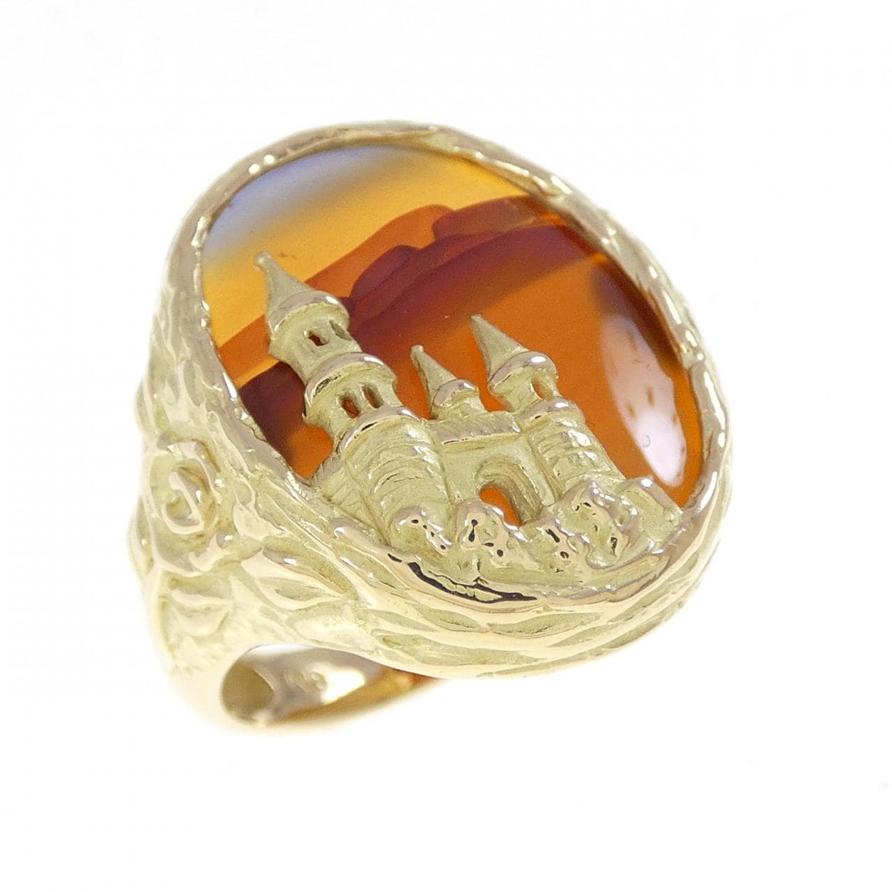 K18YG メノウ リング