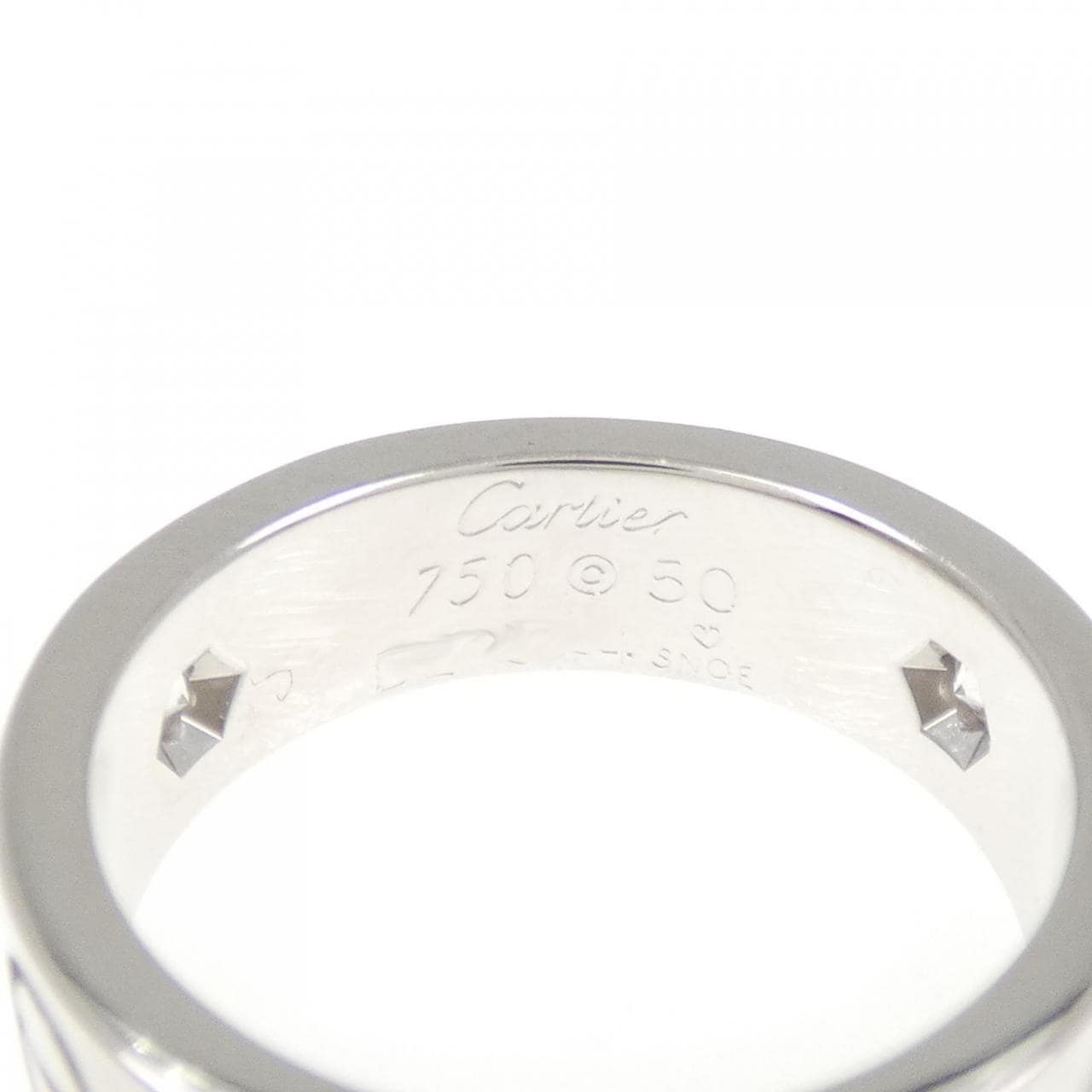 カルティエ ラブ ハーフダイヤ リング