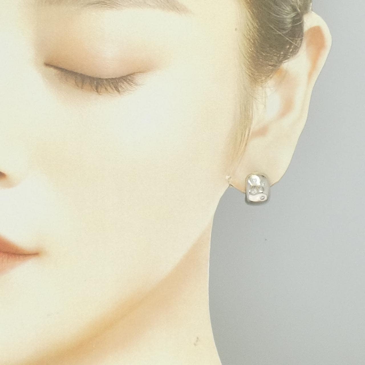 K18WG ダイヤモンド ピアス 0.20CT